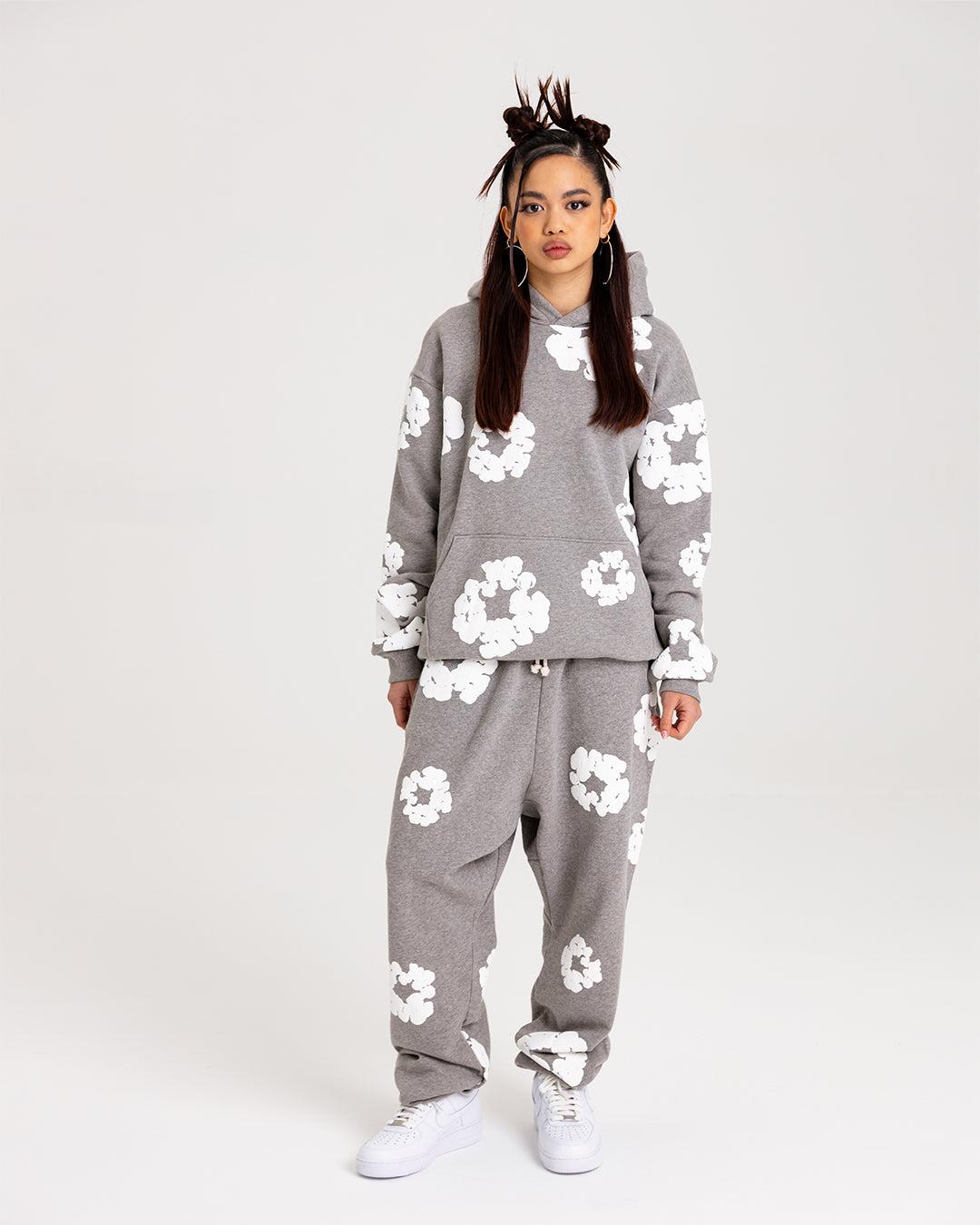 Denim Tears The Cotton Wreath Pantaloni de trening Gri - True to Sole