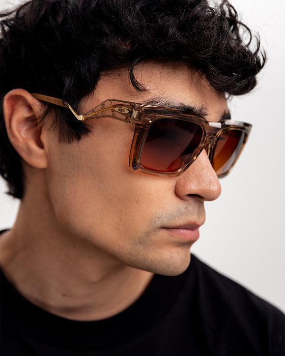 Oakley Enigma Ink DL Transparent Warm Brown Injected Sunglasses