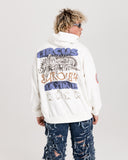 Hanorac Travis Scott Utopia Circus Maximus Euro Tour Alb