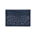 Amiri Leather Bandana Cardholder Navy - True to Sole - 1