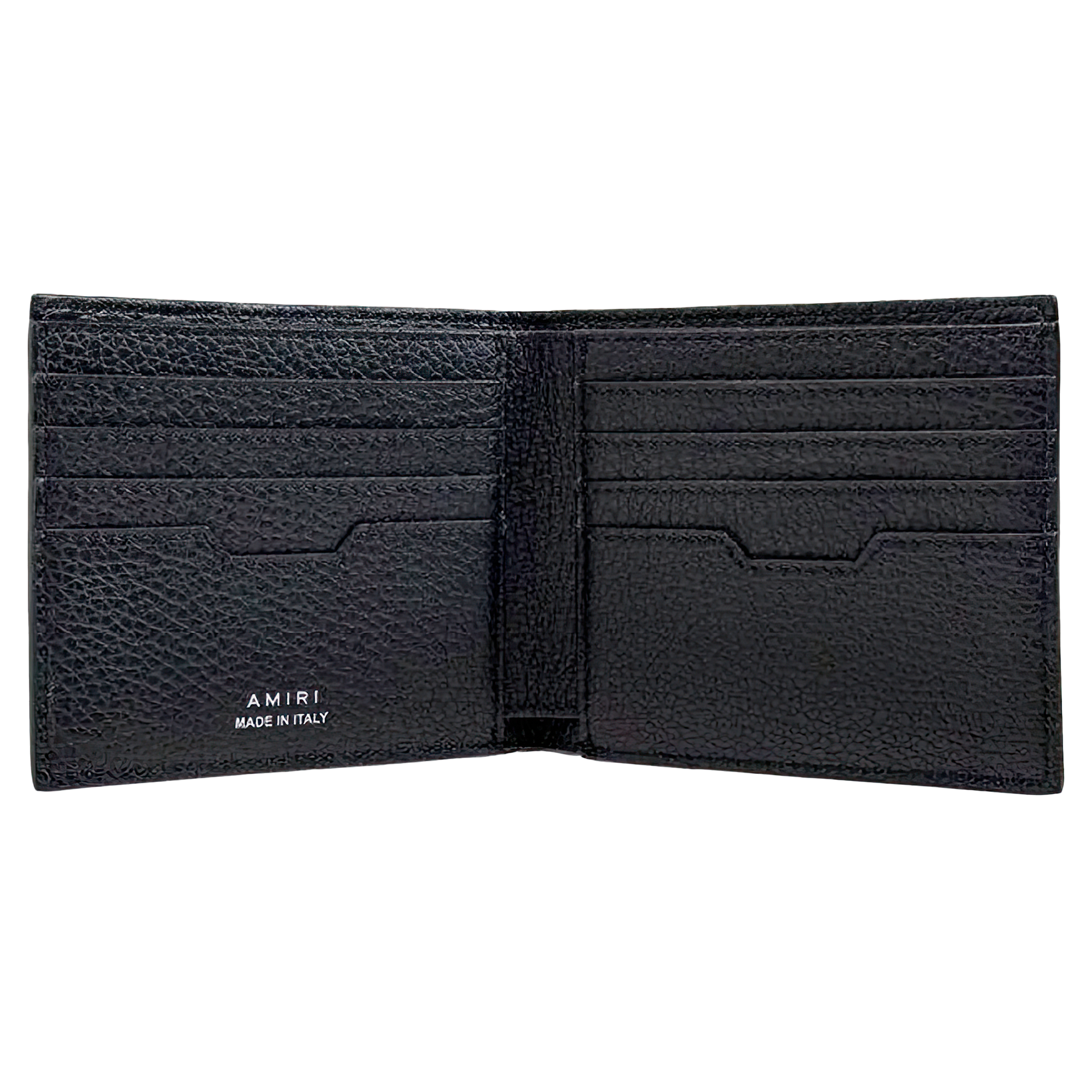 Amiri PEBBLED W/ LOGO BIFOLD WALLET - True to Sole