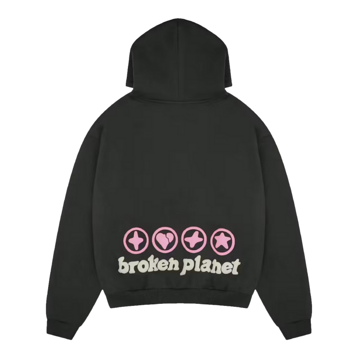 Broken Planet Hearts Are Made To Be Broken Hoodie (SS25) Soot Black