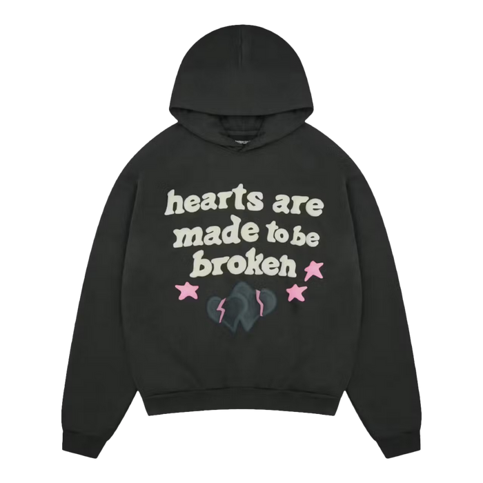 Broken Planet Hearts Are Made To Be Broken Hoodie (SS25) Soot Black