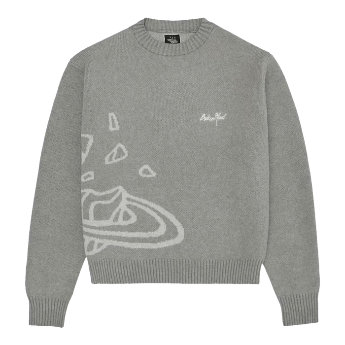 Broken Planet Knit Sweater Heather Grey