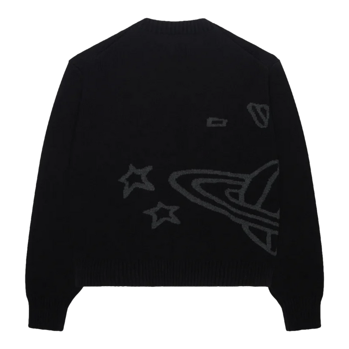 Broken Planet Market Knit Sweater Midnight Black