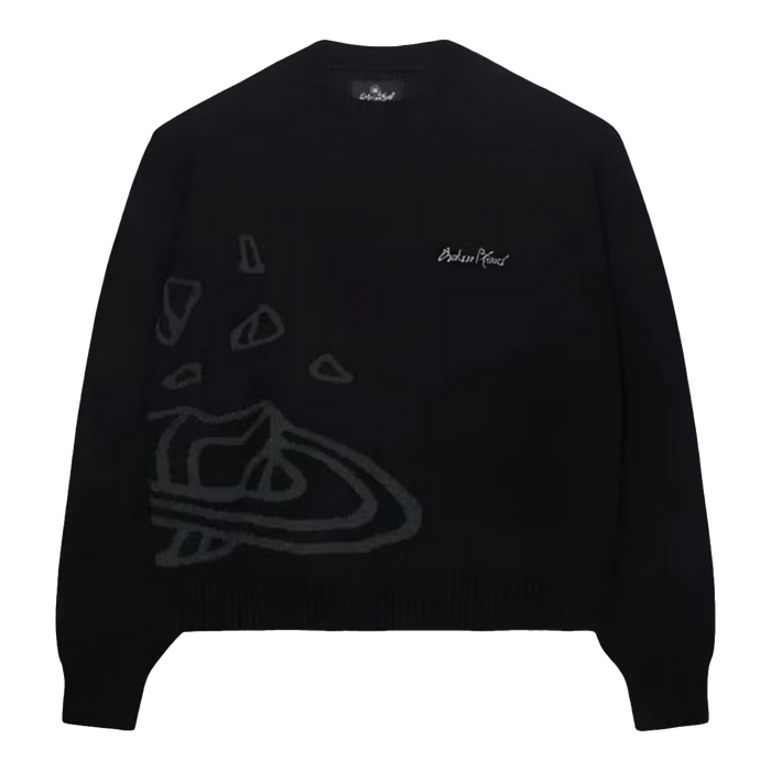 Broken Planet Market Knit Sweater Midnight Black