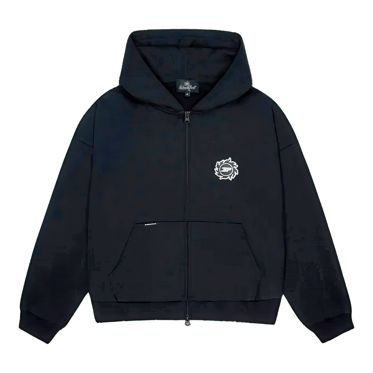 Broken Planet Sun Zip-Up Hoodie Black - True to Sole