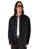 Cămașă din denim cu mânecă lungă Casablanca Black Laser
