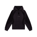 Casablanca Black Squash Logo Flock Print Hooded Sweatshirt