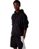 Casablanca Black Squash Logo Flock Print Hooded Sweatshirt