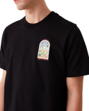 Casablanca Black Tennis Landscape Short Sleeve T‑Shirt