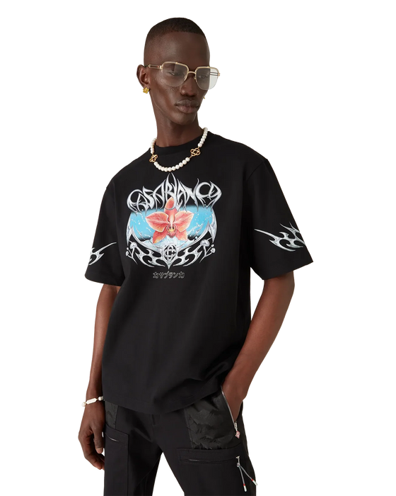 Casablanca Blades Oversized Short Sleeve T-shirt Black