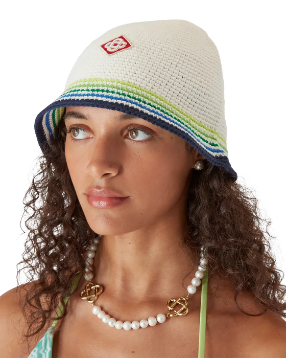 Casablanca Stripe Crochet Hat