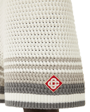Pantaloni scurți de tenis croșetați Casablanca Albi