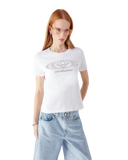 Casablanca Tricou Mulat cu Logo Crystal Warped