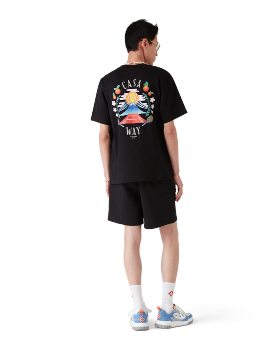 Casablanca Casa Way Mountain Short-Sleeve T-Shirt Black