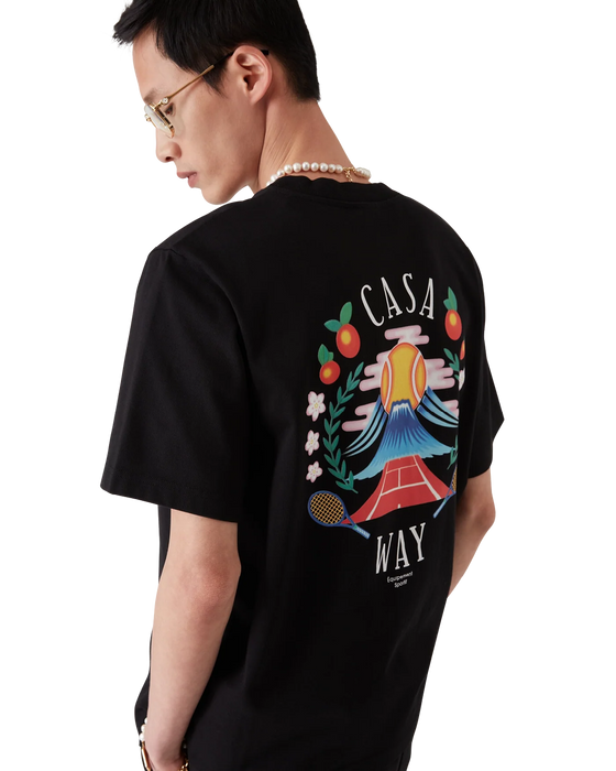 Casablanca Casa Way Mountain Short-Sleeve T-Shirt Black