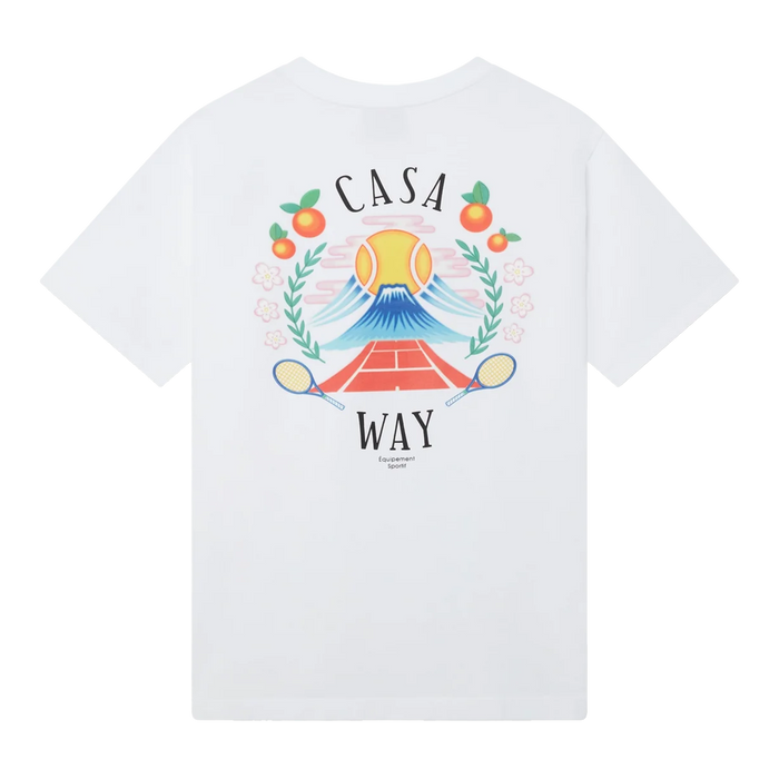Casablanca Casa Way Mountain Short-Sleeve T-Shirt White