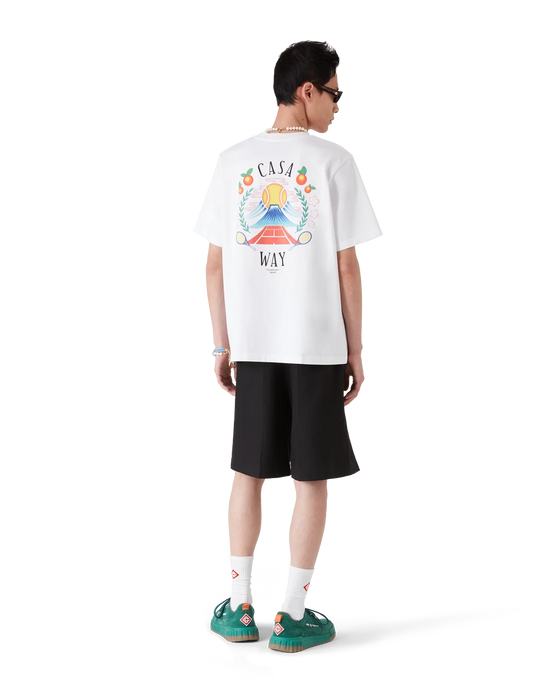 Casablanca Casa Way Mountain Short-Sleeve T-Shirt White