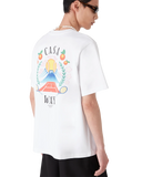 Casablanca Tricou cu mânecă scurtă Casa Way Mountain alb