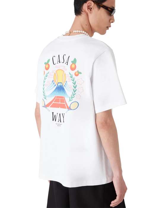 Casablanca Casa Way Mountain Short-Sleeve T-Shirt White