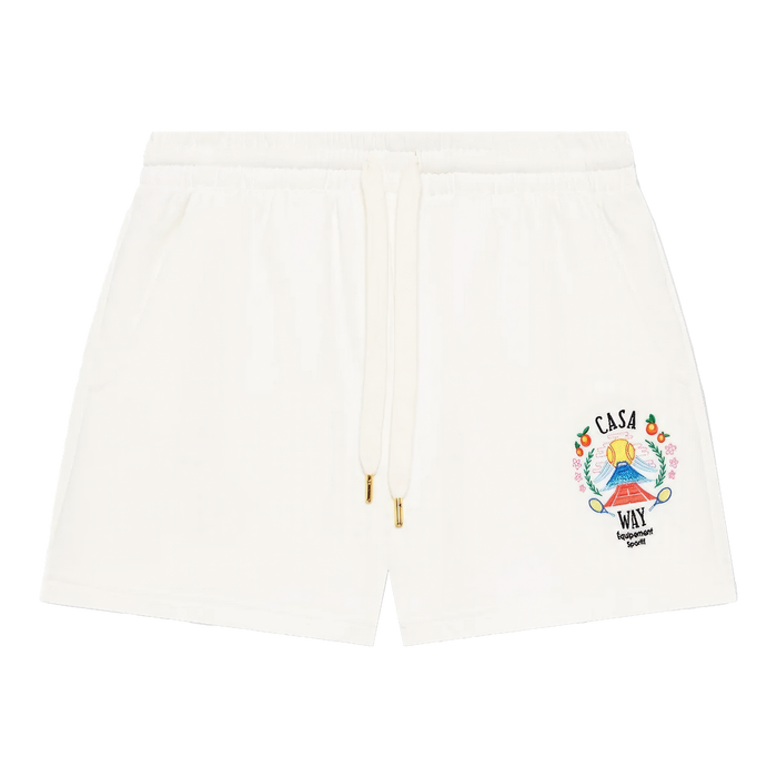 Casablanca Casa Way Mountain Sweatshorts White