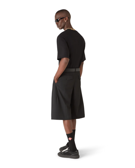 Casablanca Chrome Oversized Short Sleeve T-Shirt Black