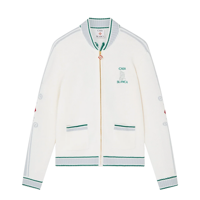 Casablanca Cotton Casa Club Jacket White