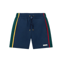 Casablanca Cotton Loopback Colourblock Panel Sweatshorts Navy