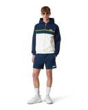 Casablanca Cotton Loopback Colourblock Panel Sweatshorts Navy