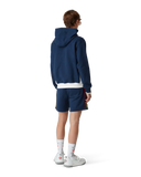 Casablanca Cotton Loopback Colourblock Panel Sweatshorts Navy
