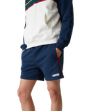 Casablanca Cotton Loopback Colourblock Panel Sweatshorts Navy