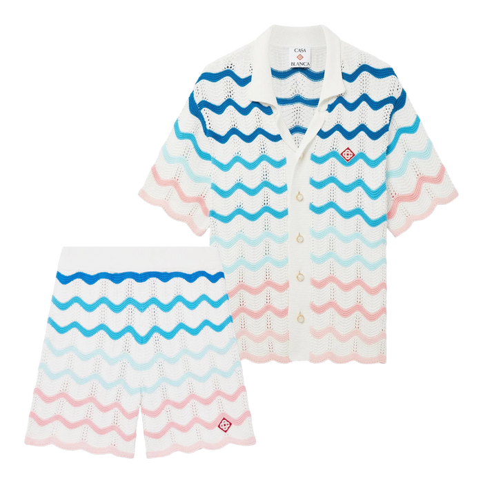 Casablanca Cotton Wave Crochet Set Multi