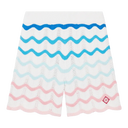 Casablanca Cotton Wave Crochet Shorts Multi