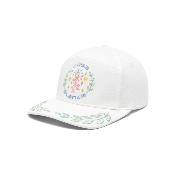 Dance Joy Cap - Casablanca - Cotton - White Buy Casablanca White Dance Joy Cap in Cotton For Men Online  main image 3