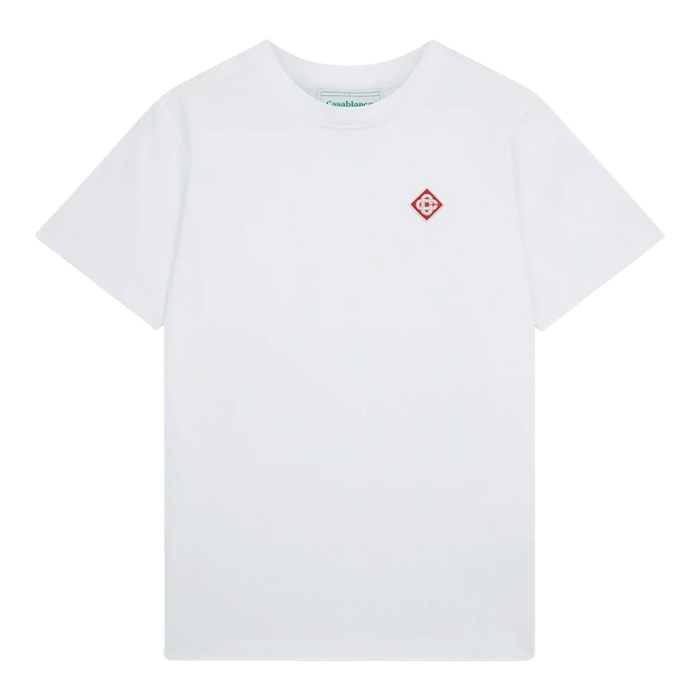 Casablanca Diamond Logo Short-Sleeve T-Shirt White