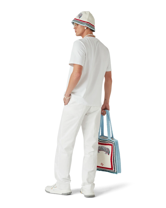 Casablanca Diamond Logo Short-Sleeve T-Shirt White