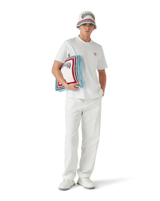 Casablanca Diamond Logo Short-Sleeve T-Shirt White