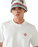 Casablanca Tricou cu mânecă scurtă Diamond Logo alb