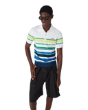 Casablanca Gradient Stripe Short Sleeve Polo Shirt