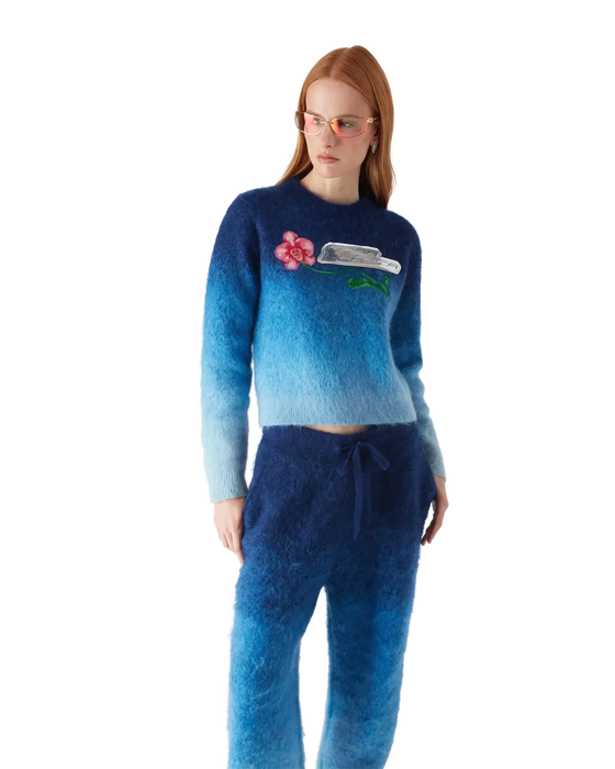 Casablanca Gradient Orchid Sweater