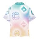 Casablanca Halftone Logo Cuban Collar SS Shirt
