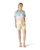 Casablanca Halftone Logo Cuban Collar Short-Sleeve Shirt
