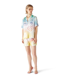 Casablanca Halftone Logo Silk Shorts