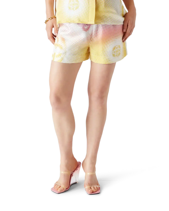 Casablanca Halftone Logo Silk Shorts