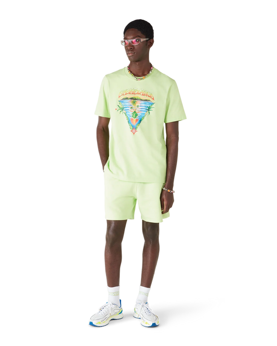 Casablanca Innocence Triangle Classic T-shirt Green
