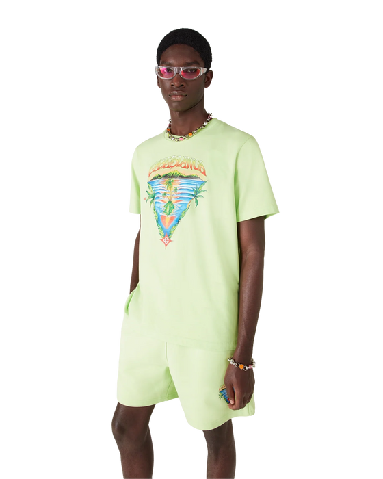 Casablanca Innocence Triangle Classic T-shirt Green