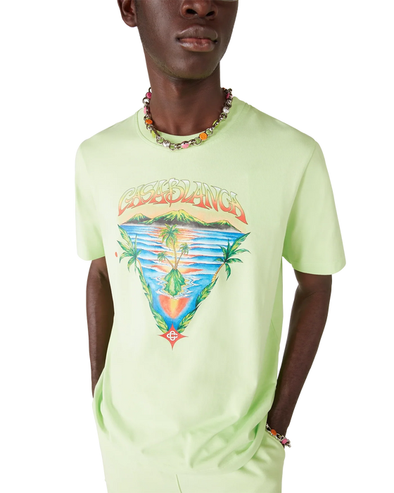 Casablanca Innocence Triangle Classic T-shirt Green