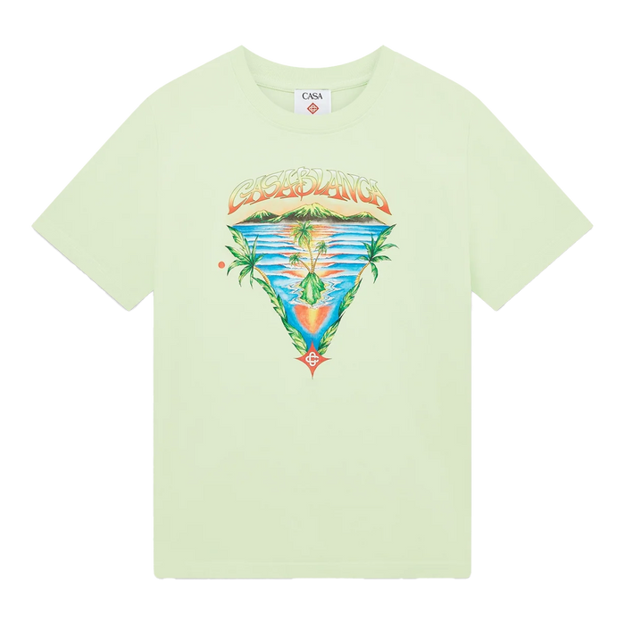 Casablanca Innocence Triangle Classic T-shirt Green