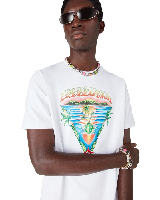 Casablanca Innocence Triangle Classic T-shirt White